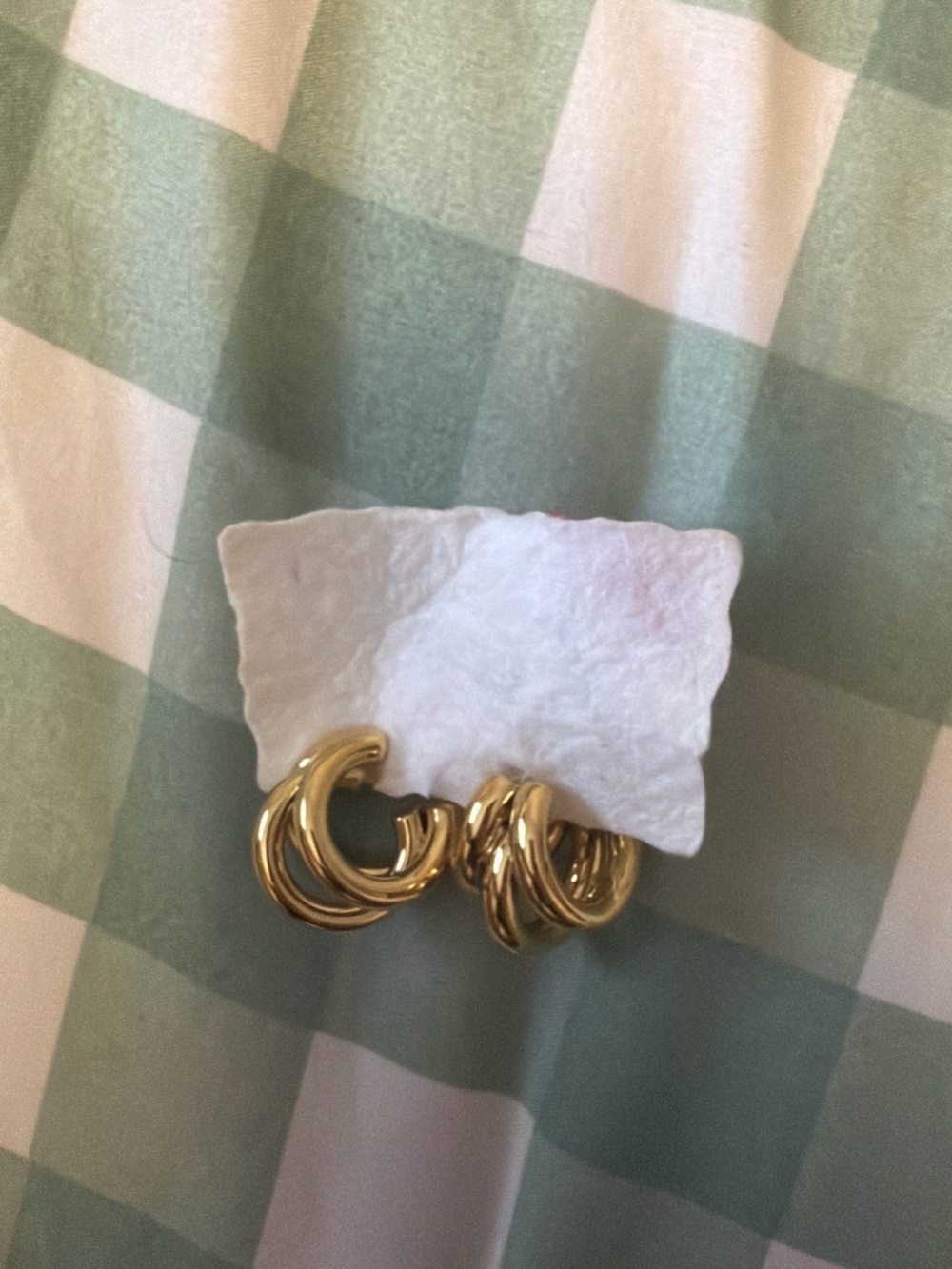 gold earrings